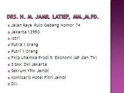 Drs. H. M.  Jamil   Latief