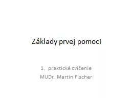 Základy prvej pomoci praktické cvičenie