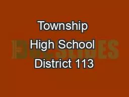 Township High School District 113