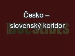 PPT-Česko – slovenský koridor