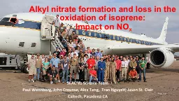 PPT-Alkyl nitrate formation and loss in the oxidation of isoprene: