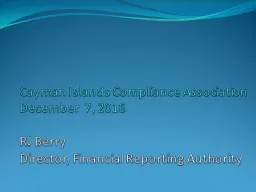 Cayman Islands Compliance Association
