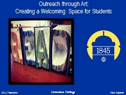 PPT-Outreach through Art: Creating a Welcoming