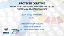 PPT-PROYECTO CORPYME PROMOVER LA INTERNACIONALIZACIÓN DE LAS EMPRESAS A TRAVÉS DE LA VUCE