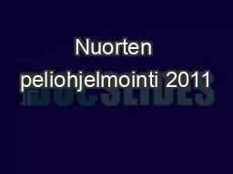 Nuorten peliohjelmointi 2011