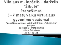 Vilniaus m. lopšelis –