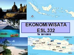 EKONOMI WISATA  ESL 332