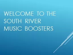 Welcome to  The South  River Music Boosters