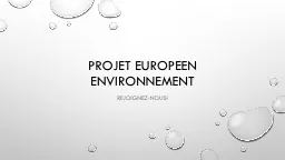 PROJET EUROPEEN ENVIRONNEMENT