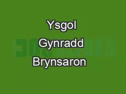 PPT-Ysgol Gynradd Brynsaron  