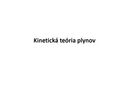 Kinetická teória plynov