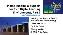 Finding Funding & Support for Rich Digital Learning Environments, Part 1