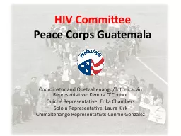 HIV  Committee Peace  Corps Guatemala