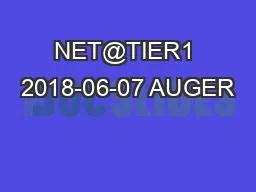 NET@TIER1 2018-06-07 AUGER