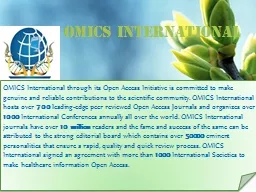 OMICS international Contact us at: contact.omics@omicsonline.org