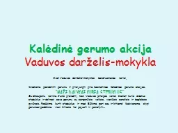 PPT-Kalėdinė gerumo akcija