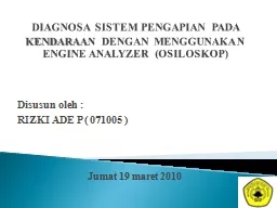 DIAGNOSA SISTEM PENGAPIAN PADA