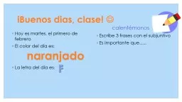 PPT-і Buenos dias , clase