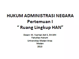 HUKUM ADMINISTRASI NEGARA