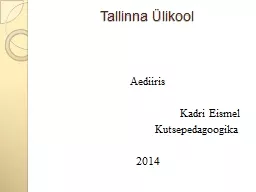 Tallinna Ülikool Aediiris