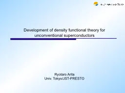 Development of density  functional theory for