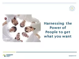 PPT-Harnessing the Power of People to get what you want