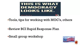 PPT-Thi T ools , tips for working with MOC’s, others