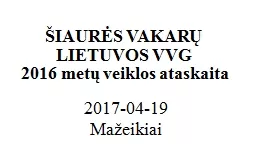 ŠIAURĖS VAKARŲ LIETUVOS VVG