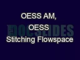 OESS AM, OESS Stitching Flowspace