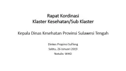 PPT-Rapat Kordinasi Klaster