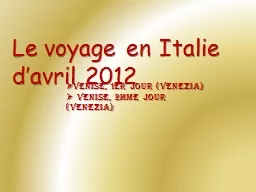 PPT-Le voyage en Italie d’avril 2012