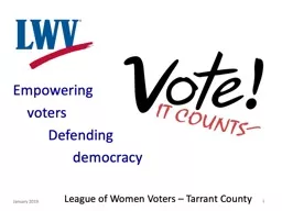 PPT-1 Empowering voters Defending