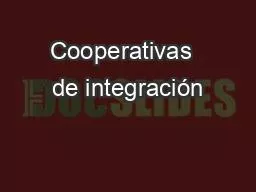 PPT-Cooperativas de integración