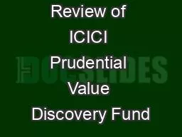 PPT-Review of ICICI Prudential Value Discovery Fund