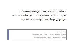 Proučavanje   ravnoteže