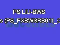 PS LIU-BWS Beam Tests (PS_PXBWSRB011_CR000001)