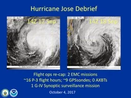 Hurricane Jose Debrief October