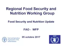 Regional Food Security and Nutrition Working Group