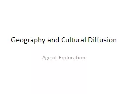 Geography and Cultural Diffusion