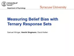 Measuring Belief Bias with Ternary Response Sets