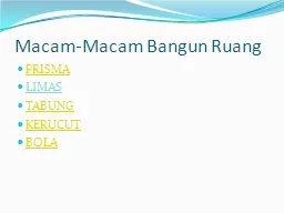 PPT-Macam-Macam Bangun Ruang