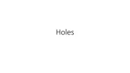 Holes Through Hole (Thru hole)    VS.   Blind Hole