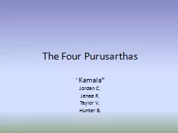 The Four  Purusarthas “
