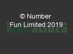 © Number Fun Limited 2019