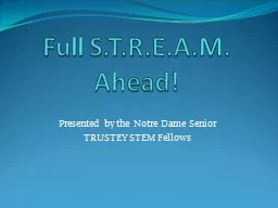 Full S.T.R.E.A.M. Ahead!