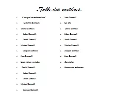 Table des matières.    C`est quoi un mathématicien?