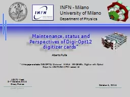 PPT-Alberto Pullia INFN - Milano University of Milano