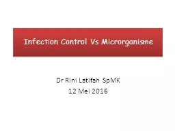 Infection Control Vs  Microrganisme