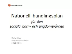 Nationell handlingsplan för den