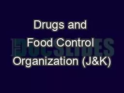 Drugs and Food Control Organization (J&K)